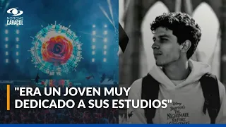 Habla amigo de joven que falleció en festival de música electrónica EDC, en Medellín: "Era muy sano"