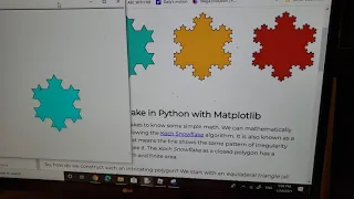 A program that draws a Koch Snowflake