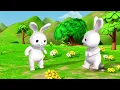 Bunnies Song 🐰 Hopping in the Meadow ⭐ Nursery Rhymes & Kids Songs - ABCs and 123s