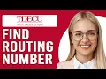 How To Find My Routing Number TDECU Online Where Can I Find TDECU Routing Number
