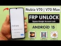 ZTE Nubia V70 V70 Max Frp - Fix Google Login Fail
