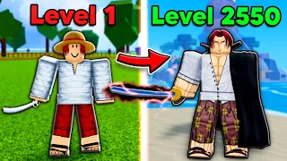 noob to max level as shanks with reworked saber in blox fruits