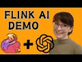 Apache Flink processing data with OpenAI Java