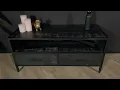 Download Lagu Tv meubel industrieel mangohout Fello zwart tv kast met 2 lades 100cm mango massief hout tv-meubel