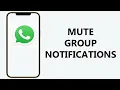 Download Lagu How To Mute WhatsApp Group Notifications