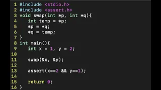 Swapping values using pointers in C Programming Language