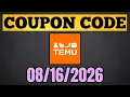 TEMU Coupon Code August 2026 - TEMU Discount Code Promo Code