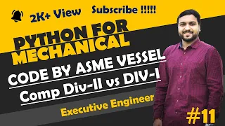 ASME Pressure Vessel Design by python-5 Python for mechanical engineer Python Basic Tutorial