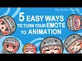 CLIPSTUDIO TUTORIAL 5 Easy ways to turn your emote to animation