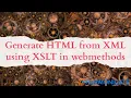 Generate HTML from XML using XSLT in webmethods HarmoniGate