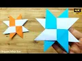 How to Make a Paper Ninja Star Origami Ninja Star Shuriken Easy Paper Crafts Without Glue