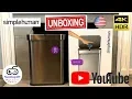 SimpleHuman Sensor Can Unboxing English