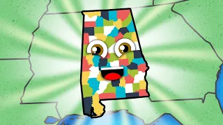 Alabama - Counties and Geography of Alabama 50 States of America