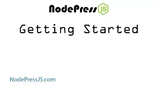 Getting Started With NodePress JS CMS