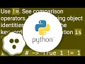 Is there a not equal operator in Python