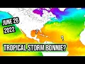 Future Tropical Storm Bonnie spaghetti models - June 26