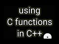using C standard library function in C
