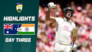 Australia v India 2024-25 Fifth Test Day Three