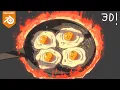 How I Made a 2D Looking Eggs Animation in Blender Tutorial