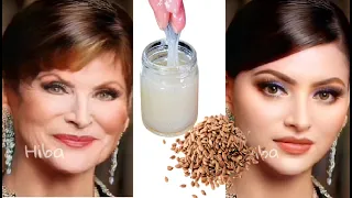 يزيل كل تجاعيد وجهك! بذورالكتان لمكافحة الشيخوخة! شد الوجه خلال 3 أيام!