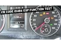 01486 Code VW ESP SYSTEM FUNCTION TEST