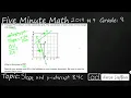 8th Grade STAAR Practice Slope and Y-intercept 8 4C -