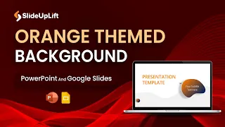 Orange Themed Background To Create Stunning Presentations In PowerPoint And Google Slides