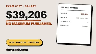 NYC Special Officer Salary 2026 What Notice 6327 Actually Publishes