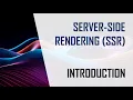 What is Server Side Rendering SSR