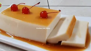 Flan receta fácil sin horno /Cocina con Jenny 