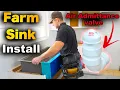 How To Install A Farmhouse Sink - Air admittance valve under kitchen sink Installation