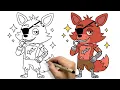 Drawing Foxy from FNAF The Iconic Pirate Fox Returns in a Striking Character Artwork