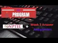 NPTL Week 3 Solution in Java - Assignment Answer A