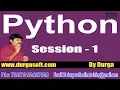 Python Programming Online Training by Durga Sir On 06-09-2018 6PM