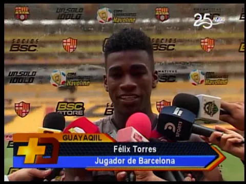 Barcelona trabaja pensando en juego ante Liga de Quito