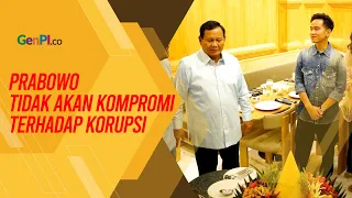 Prabowo: Pemerintahan yang Saya Pimpin tidak akan Kompromi Terhadap Korupsi