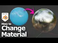 How to change material in Blender