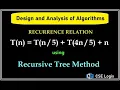 Recurrence Relation Solution of T n T T n using Recursive Tree Method