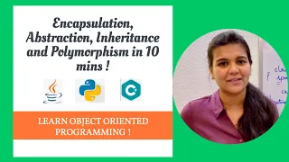 Encapsulation Abstraction Inheritance and Polymorphism in 10 mins