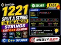 LeetCode 1221 Split a String in Balanced Strings Easy Greedy C Solution Explanation