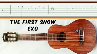 Download The first snow Exo slow easy melody fingerpicking guitar tab tutorial MP3