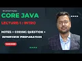 Lecture-1 Introduction Core Java Full Course Hindi Tutorial Shubham Bytes