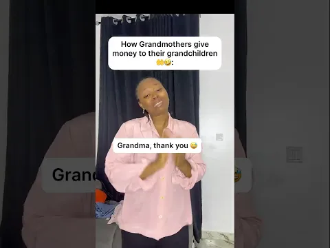 How grandmothers give money to their grandchildren 🤲🤣 #shorts #relatable