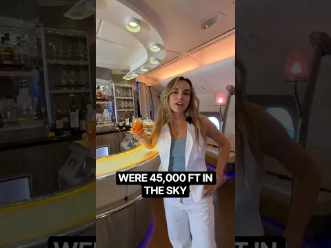 THIS BAR IS ON AN AIRPLANE🥂✈️