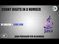 Count digits Count digits in a number Count digits in a number in java
