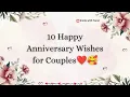 Lagu 10 happy anniversary wishes for couple #happyanniversary #anniversary
