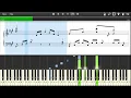 Dependent Weakling - NieR Automata Piano Collections - Synthesia Sheet Music Piano Tutorial 4K 60fps