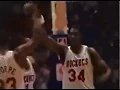 Hakeem Olajuwon 12 blocked shots Houston Rockets vs Utah Jazz November 11 1989