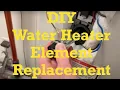DIY Hot Water Heater Heating Element Replacement 50 Gallon AOSmith Element Change Out AO Smith