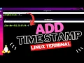 Show Time on Every Command Linux Terminal